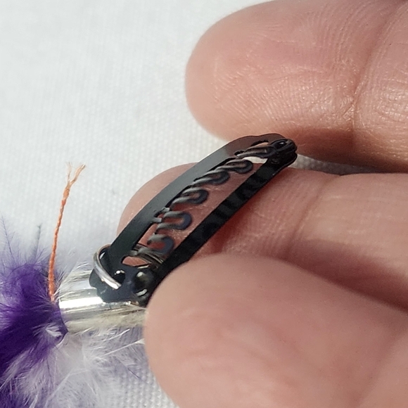 5 Feather Hair Extensions Color Strips Highlights Clip In Feathers - Picture 5 of 9